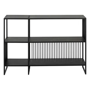 Biblioteca neagra cu aspect de piatra 120x83 cm Strington - Actona imagine