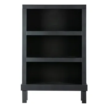 Biblioteca neagra din lemn de pin 107x160 cm Bonk - Basiclabel imagine