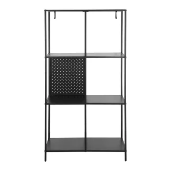 Biblioteca neagra din metal 75x144 cm Charleston - Storaa imagine