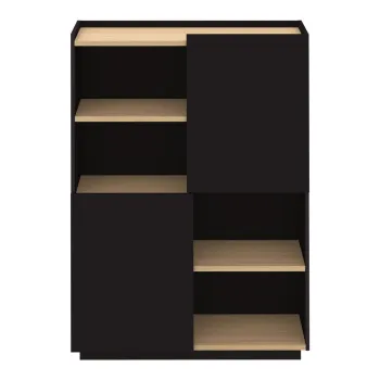 Biblioteca neagra mata 100x147 cm Nina TemaHome imagine