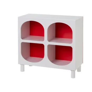 Biblioteca rosie/alba 76x70 cm - Casa Seleccion imagine