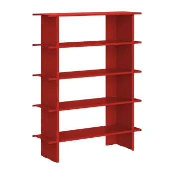 Biblioteca rosie din metal 120x156x37 cm Hes - noo.ma imagine