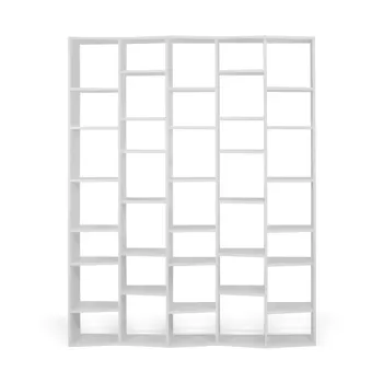 Biblioteca TemaHome Valsa, latime 182 cm, alb imagine