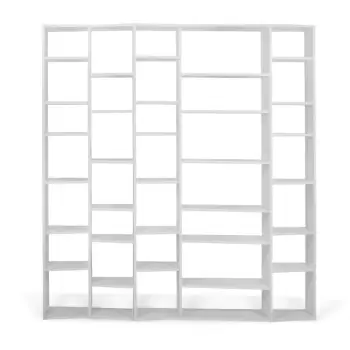 Biblioteca TemaHome Valsa latime 216 cm, alb imagine