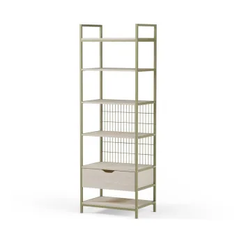 Biblioteca verde din otel 60x179,5x40 cm Amara - Marckeric imagine