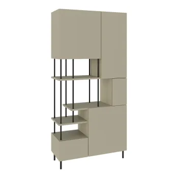 Biblioteca verde/gri 84x175 cm Perla - Marckeric imagine