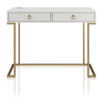 Birou CosmoLiving by Cosmopolitan Camila, alb imagine