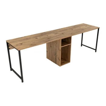 Birou cu aspect de lemn de pin 60x240 cm Twin aEURKalune Design imagine