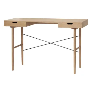 Birou cu aspect de lemn de stejar 55x120 cm Studio - Hubsch imagine