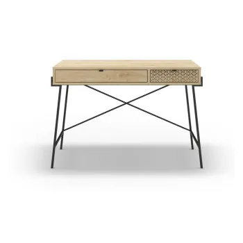 Birou cu aspect de lemn de stejar 60x110 cm Ecrin - Marckeric imagine