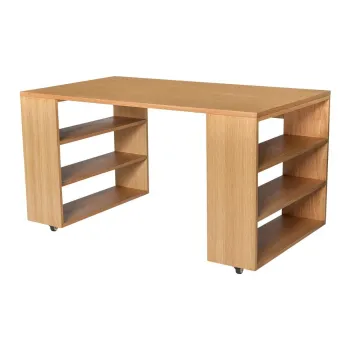 Birou cu aspect de lemn de stejar 80x140 cm Utility - Hubsch imagine