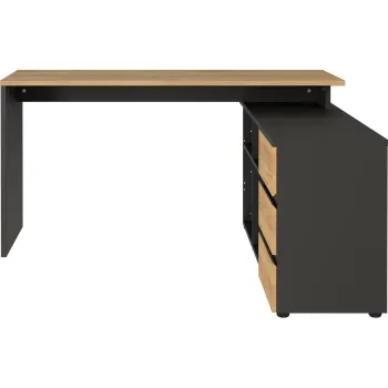 Birou cu aspect de stejar 146x145 cm Lissabon - Germania imagine