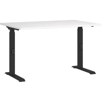 Birou cu blat alb cu inaltime ajustabila 80x120 cm Downey - Germania imagine