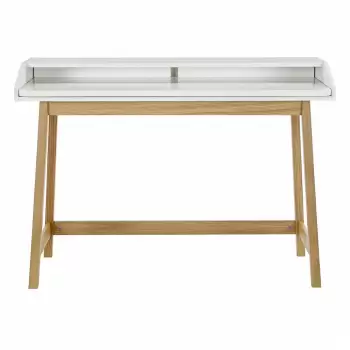 Birou cu blat alb Woodman St. James, alb-natural imagine