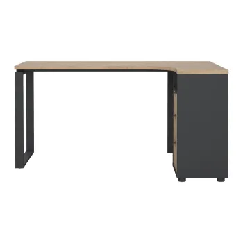 Birou cu blat cu aspect de lemn de stejar 100x150 cm Sign - Tvilum imagine