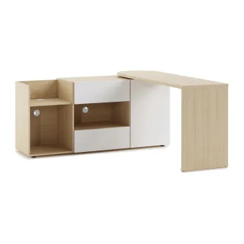 Birou cu blat cu aspect de lemn de stejar 48x159 cm Tango - TemaHome imagine