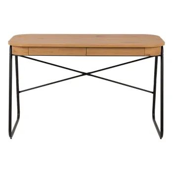 Birou cu blat cu aspect de lemn de stejar 60x120 cm Blueton - Actona imagine