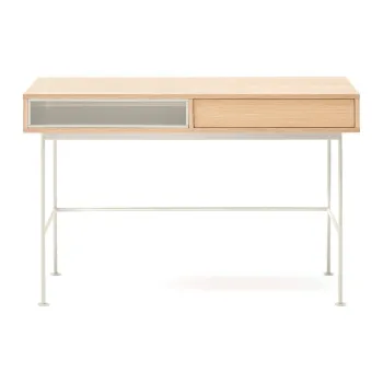 Birou cu blat cu aspect de lemn de stejar 60x120 cm Yoko - Teulat imagine