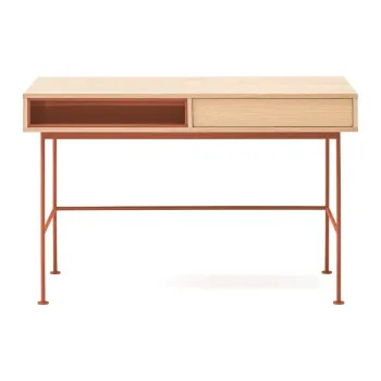 Birou cu blat cu aspect de lemn de stejar 60x120 cm Yoko - Teulat imagine