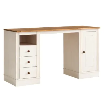 Birou cu blat din lemn de pin 50x140 cm Anita - Storaa imagine