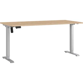 Birou reglabil cu blat cu aspect de lemn de stejar cu inaltime ajustabila electric 80x160 cm Boras - Germania imagine