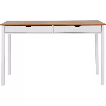 Birou Storaa Gava, lungime 140 cm, alb - maro imagine