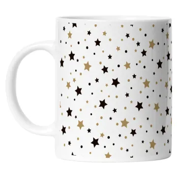 Cana alba din ceramica 330 ml cu model de Craciun - Butter Kings imagine