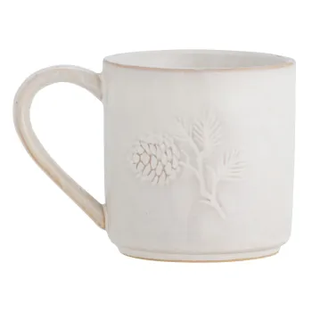 Cana crem din gresie 300 ml cu model de Craciun Winter - Bloomingville imagine