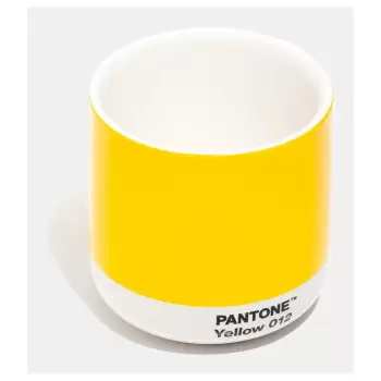 Cana termica din ceramica Pantone Cortado, 175 ml, galben imagine