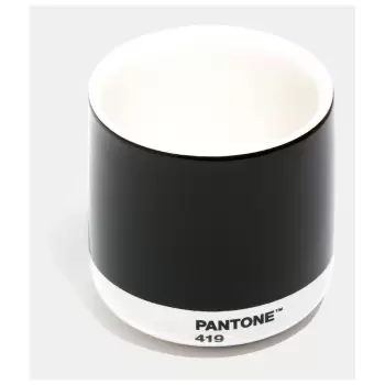 Cana termica din ceramica Pantone Cortado, 175 ml, negru imagine