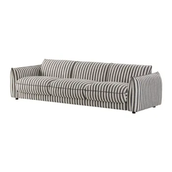 Canapea alb-negru 264 cm Molton - Jotex imagine