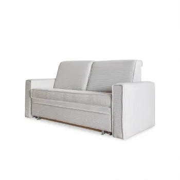 Canapea alba extensibila 168 cm Lucky Lucy - Miuform imagine