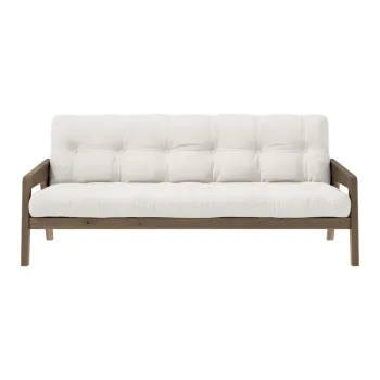 Canapea alba extensibila 204 cm Grab - Karup Design imagine