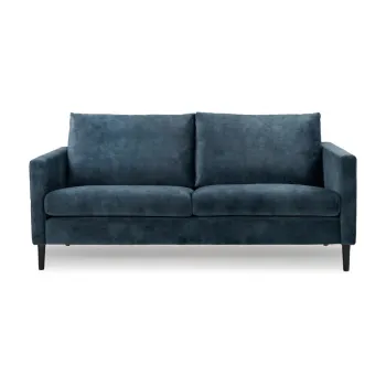 Canapea albastra din catifea 153 cm Adagio - Scandic imagine