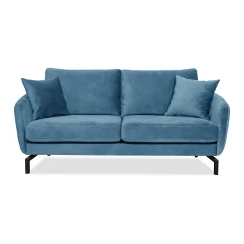 Canapea albastra din catifea 190 cm Magic - Scandic imagine