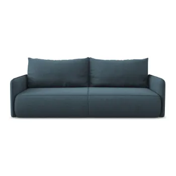 Canapea albastra extensibila/cu spatiu de depozitare 216 cm Nanea - Makamii imagine