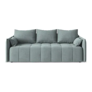 Canapea albastra extensibila/cu spatiu de depozitare 225 cm Moku - Makamii imagine