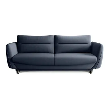 Canapea albastra extensibila/cu spatiu de depozitare cu tapiterie din chenille 236 cm Silva - ELTAP imagine