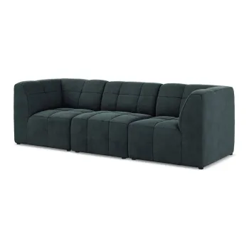 Canapea albastrAcu tapiE>erie din catifea 255 cm Aloha aEURMakamii imagine