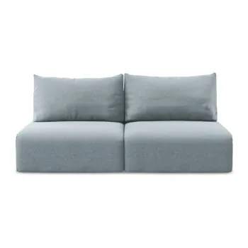 Canapea albastrAextensibilAf/cu spaE>iu de depozitare cu tapiE>erie din catifea 216 cm Kalena aEURMakamii imagine