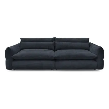 Canapea albastru-A(R)nchis cu tapiE>erie din chenille 276 cm Neil aEURBobochic Paris imagine