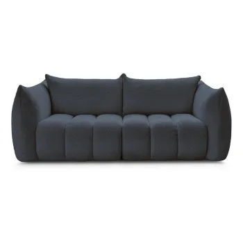 Canapea albastru-A(R)nchis cu tapiE>erie din E>esAfturAbouclA(C) 234 cm Azra aEURBobochic Paris imagine