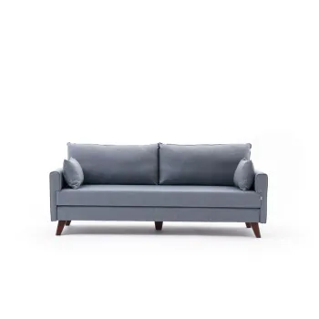 Canapea albastru-deschis extensibila 208 cm Bella - Balcab Home imagine