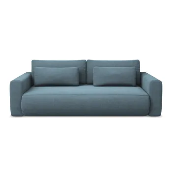 Canapea albastru-deschis extensibila/cu spatiu de depozitare 238 cm Kapua - Makamii imagine