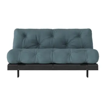 Canapea albastru petrol extensibila 160 cm Roots Black Night - Karup Design imagine