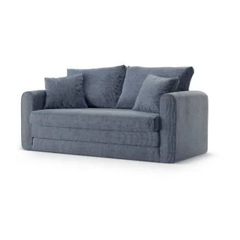 Canapea albastru prafuit extensibila 158 cm Lido - Micadoni imagine