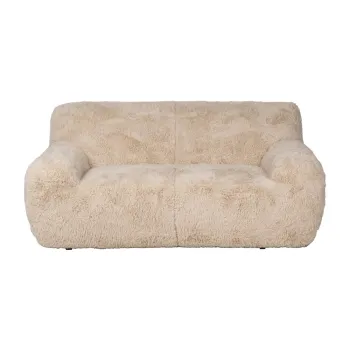 Canapea bej 185 cm Teddy - Ixia imagine