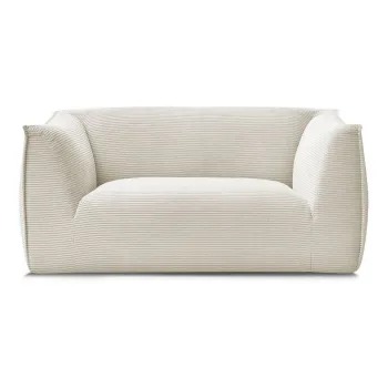 Canapea bej cu tapiE>erie din catifea reiatA170 cm Giorgia aEURBobochic Paris imagine