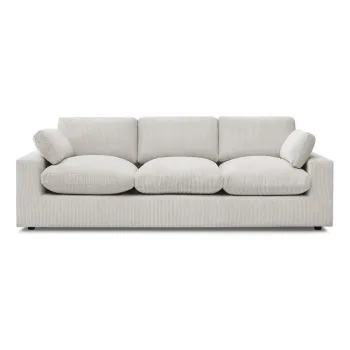 Canapea bej cu tapiE>erie din catifea reiatA250 cm Belair aEURBobochic Paris imagine