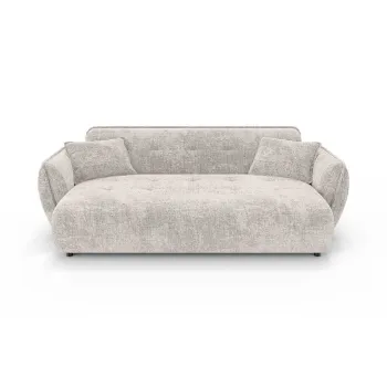 Canapea bej cu tapiE>erie din chenille 250 cm Nelia Big aEURRopez imagine